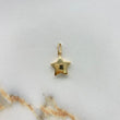 Dije Estrella 0.9gr / 2cm / Soplado Oro Amarillo &