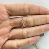 Dije Virgen de Guadalupe 0.4gr / 1.5cm / Troquelado Oro Rosa &
