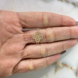 Herraje Trebol 1.2gr / 1.8cm / Circones Blancos Oro Amarillo &