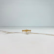 Anillo Corona  1.4gr / T7 1/2 / Lisa Circones Blancos Oro Amarillo &