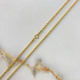 Cadena Lazo 2.9gr / 60cm / 1.9mm Oro Amarillo +3 &