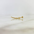 Piercing Earcuff Simulador 1.25gr / 3.2cm / 5mm-2mm Estela de Bolas Lisas Oro Amarillo (Joya) *