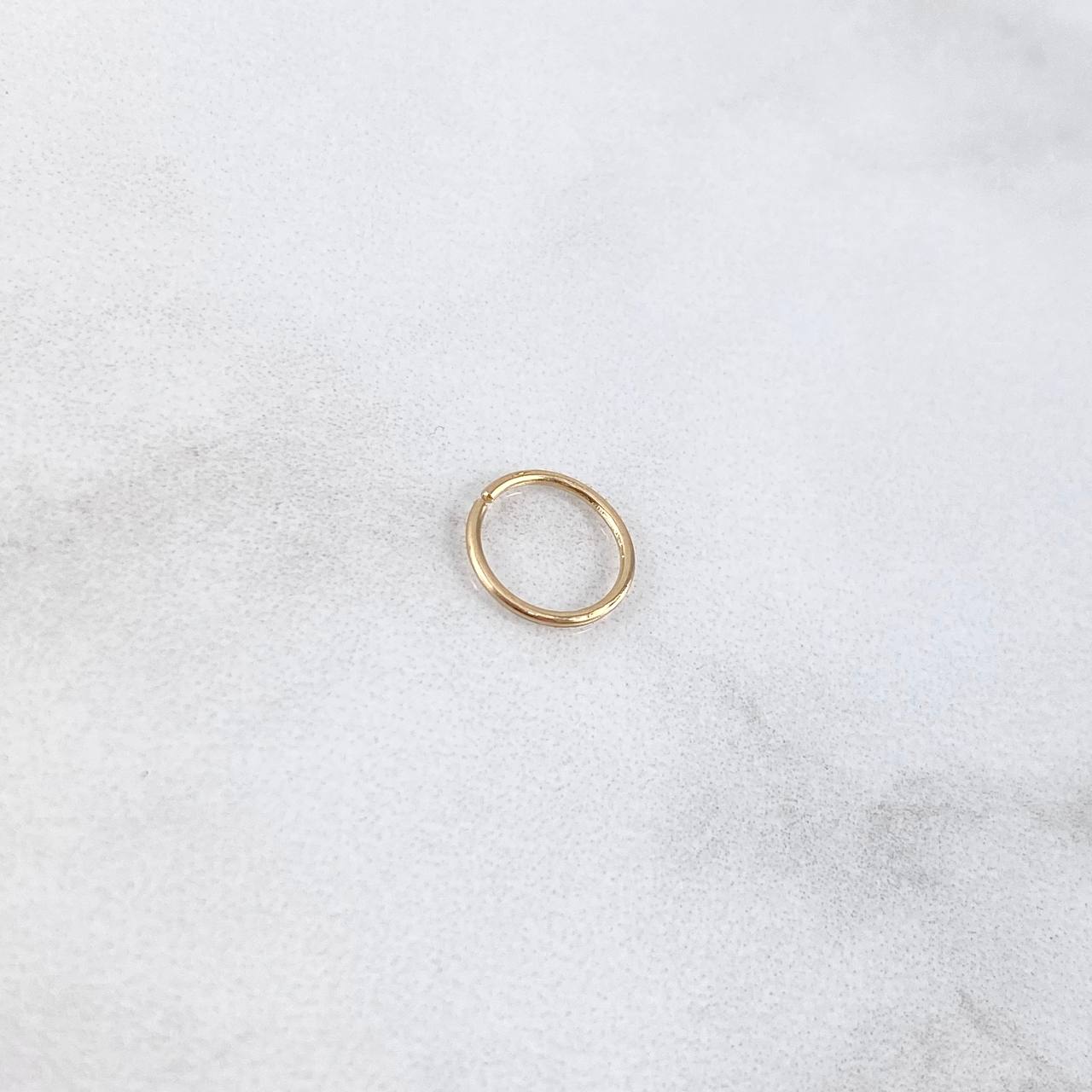 Piercing Aro Liso 0.2gr / 9mm Oro Amarillo 18K (Joya)
