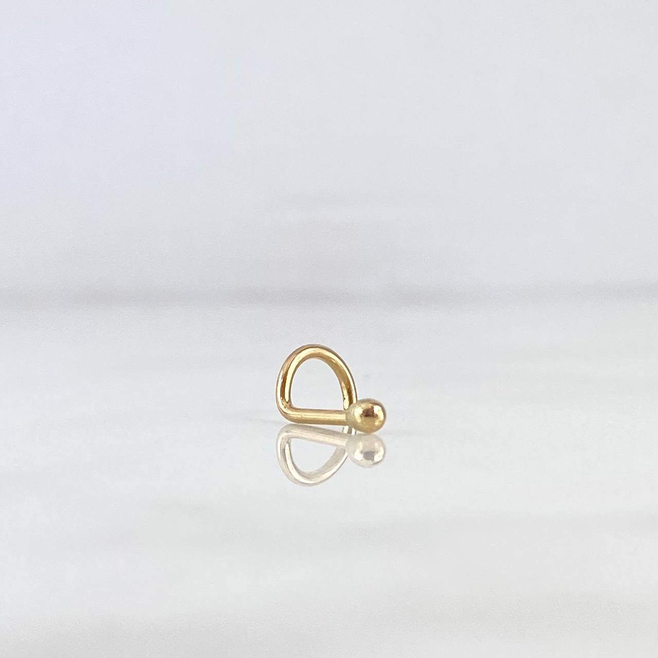 Piercing Chispa Curva 0.2gr / 0.9cm / 2mm Oro Amarillo (Joya)