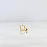 Piercing Chispa Curva 0.2gr / 0.9cm / 2mm Oro Amarillo (Joya)