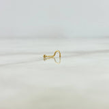 Piercing Chispa Curva 0.25gr / 0.7cm / 1mm Oro Amarillo (Joya)