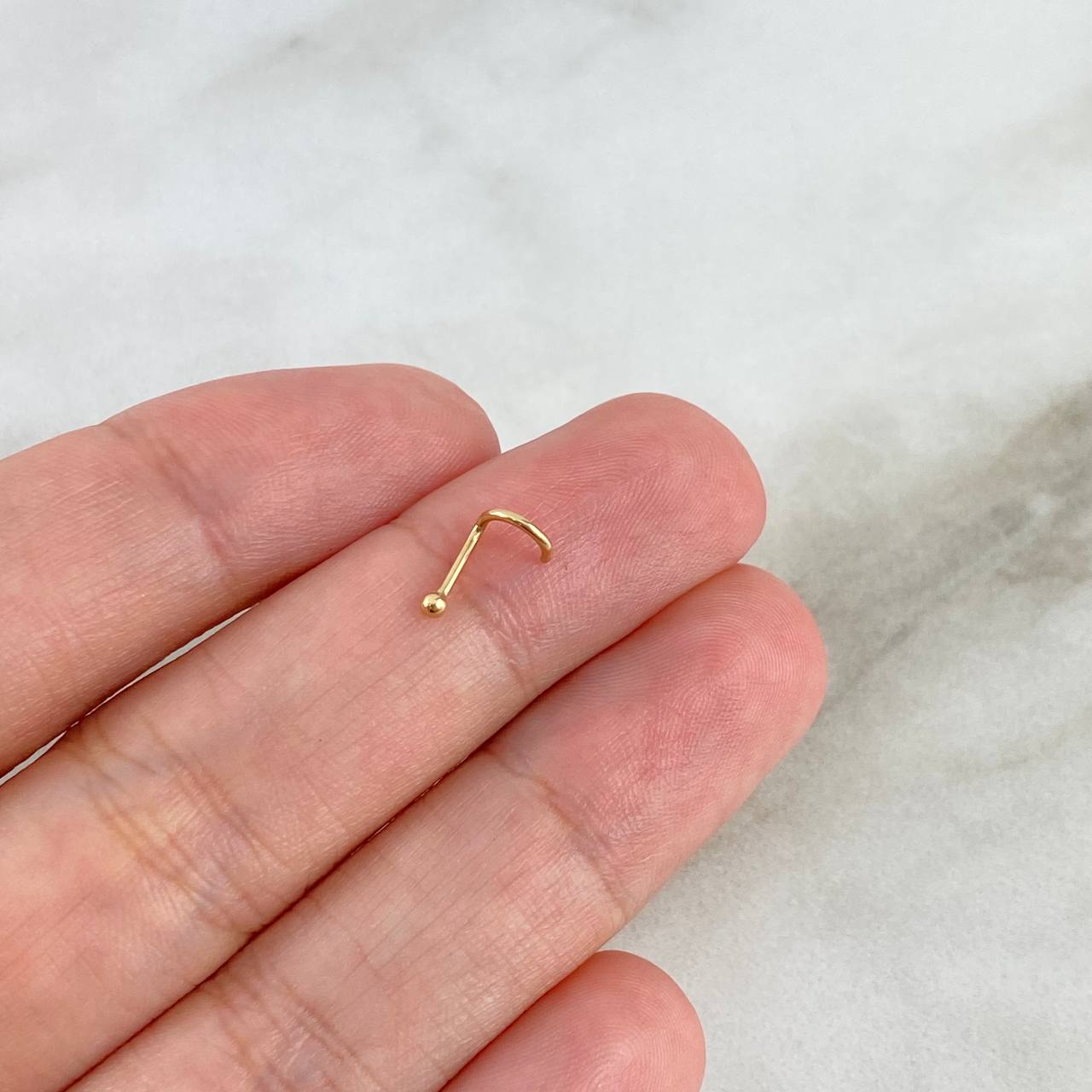 Piercing Chispa Curva 0.25gr / 0.7cm / 1mm Oro Amarillo (Joya)