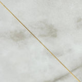 Cadena Veneciana Trebol VCyA 2.2gr / 45cm / Agata Negra Oro Amarillo +4
