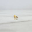 Piercing Tornillo 0.2gr / 0.8cm / 2mm Circon Blanco Oro Amarillo (Joya)