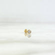 Piercing Tornillo 0.3gr / 0.7cm / 4mm Circon Blanco Oro Amarillo (Joya)