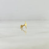 Piercing Rayo Tornillo 0.25gr / 0.7cm / 2.5mm Oro Amarillo (Joya) ©