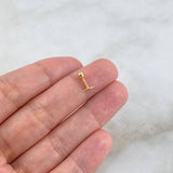 Piercing Rayo Tornillo 0.25gr / 0.7cm / 2.5mm Oro Amarillo (Joya)
