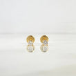 Topos Cuatro Garras 0.75gr / 3mm Circon Blanco Oro Amarillo (Joya)