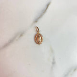 Dije virgen De Guadalupe 0.45gr / 2cm / Troquelado Oro Rosa $