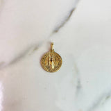 Dije San Benito 3.45gr / 2.5cm / Macizo Oro Amarillo $