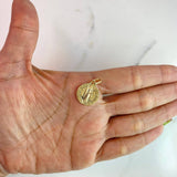 Dije San Benito 3.45gr / 2.5cm / Macizo Oro Amarillo $
