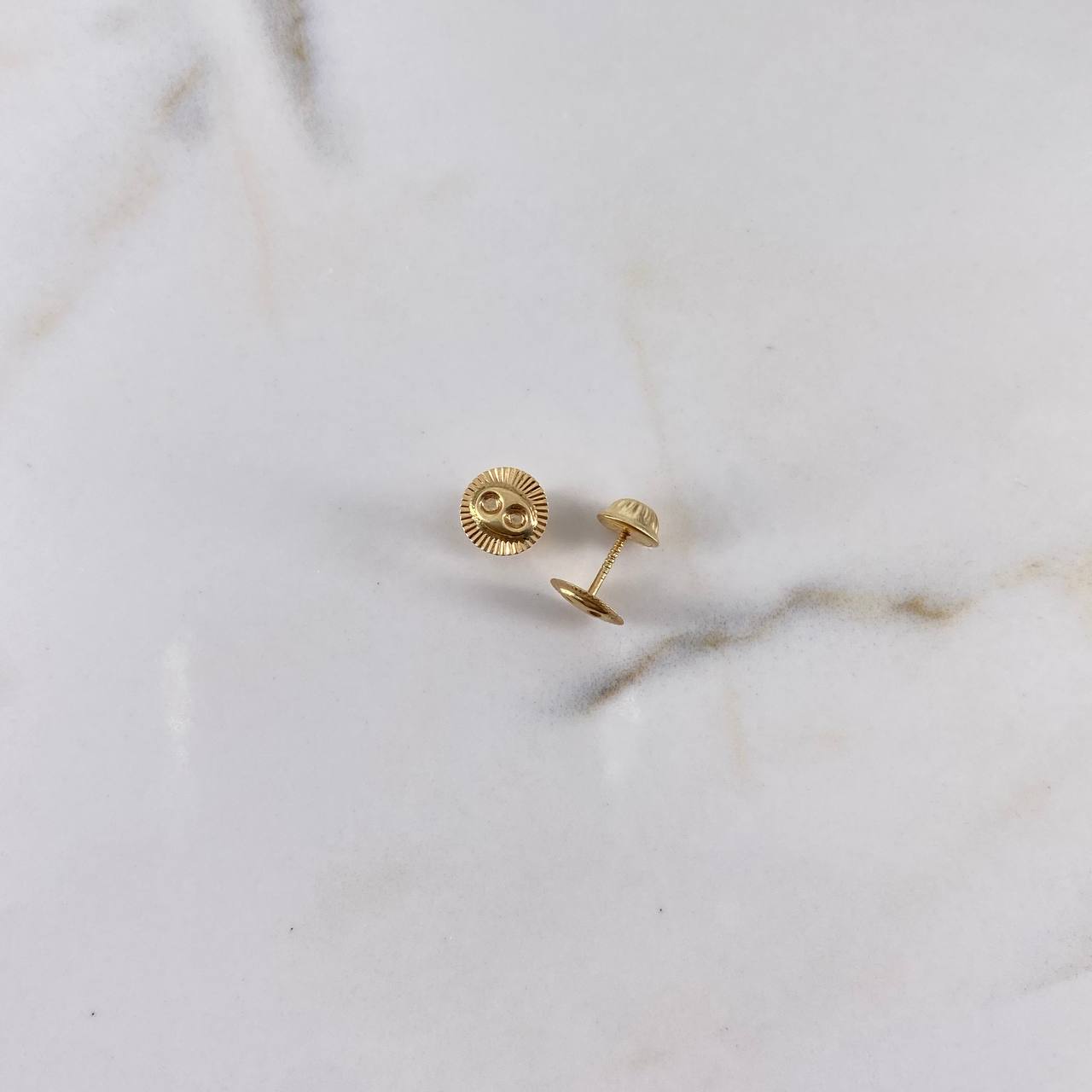 Topos Calabrote Circulo 0.6gr / Diamantados Oro Amarillo &