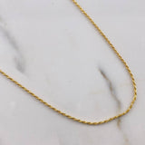 Cadena Lazo 0.95gr / 50cm + Dije San Benito 0.50gr / 1.5cm Oro Amarillo (Oferta) $