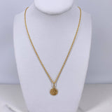 Cadena Lazo 0.95gr / 50cm + Dije San Benito 0.50gr / 1.5cm Oro Amarillo (Oferta) $