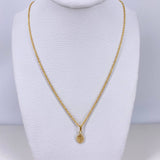 Cadena Lazo 1.10gr / 60cm + Dije Divino Niño 0.25gr / 1.2cm Oro Amarillo (Oferta) $