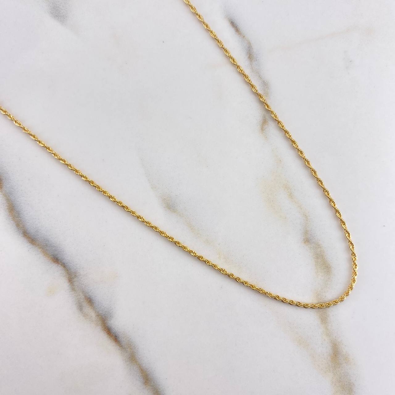 Cadena Lazo 1.10gr / 60cm + Dije Gatita 0.60gr / 1.8cm Oro Amarillo (Oferta) $