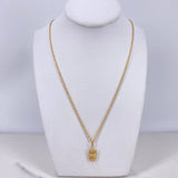 Cadena Lazo 1.10gr / 60cm + Dije Gatita 0.60gr / 1.8cm Oro Amarillo (Oferta) $