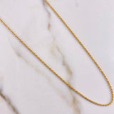 Cadena Lazo 1.10gr / 60cm + Dije Caballo 1.20gr / 2.5cm Oro Amarillo (Oferta) $