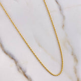 Cadena Lazo 0.95gr / 50cm + Dije Elefante 0.55gr / 1.5cm Oro Amarillo (Oferta) &