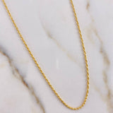 Cadena Lazo 0.90gr / 50cm + Dije Virgen Milagrosa 0.55gr / 2cm Oro Amarillo (Oferta) &