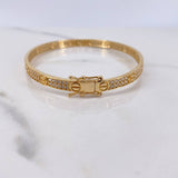Pulso Tornillo 13.05gr / 19cm / Circones Blancos Oro Amarillo $