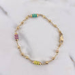 Pulso Tipo Militar 3.1gr / 18cm / 3mm Bolas Diamantadas Cauchos Morado Verde Amarillo Oro Amarillo $