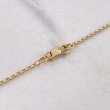 Cadena Tipo Denario Virgen de Guadalupe 5.75gr / 45cm / 2.5mm Bolas Diamantadas Oro Amarillo $