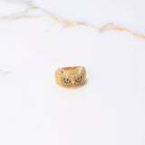 Anillo Buho 6.3gr / T8 / Circones Colores Oro Amarillo $