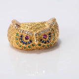 Anillo Buho 6.3gr / T8 / Circones Colores Oro Amarillo $