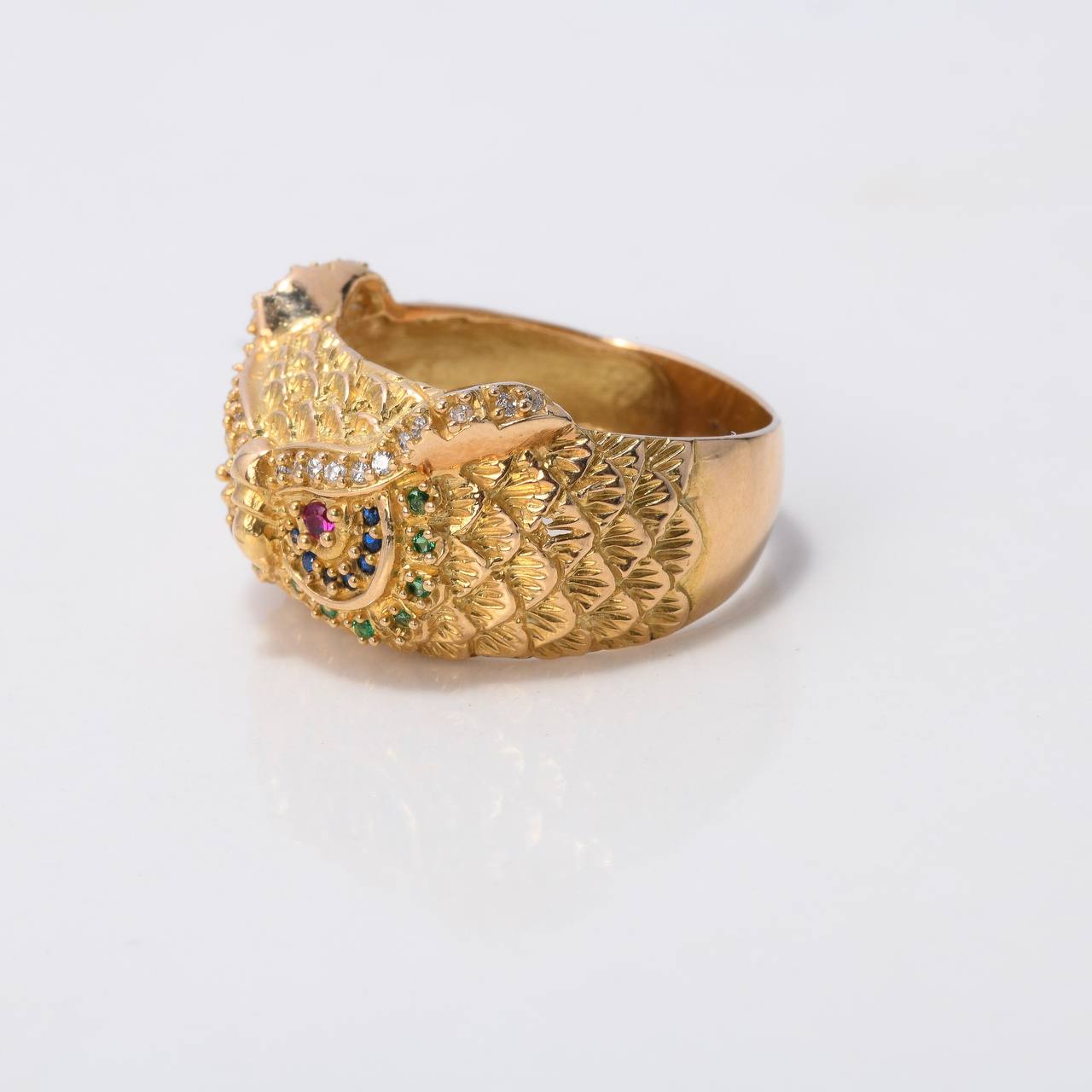 Anillo Buho 6.3gr / T8 / Circones Colores Oro Amarillo $