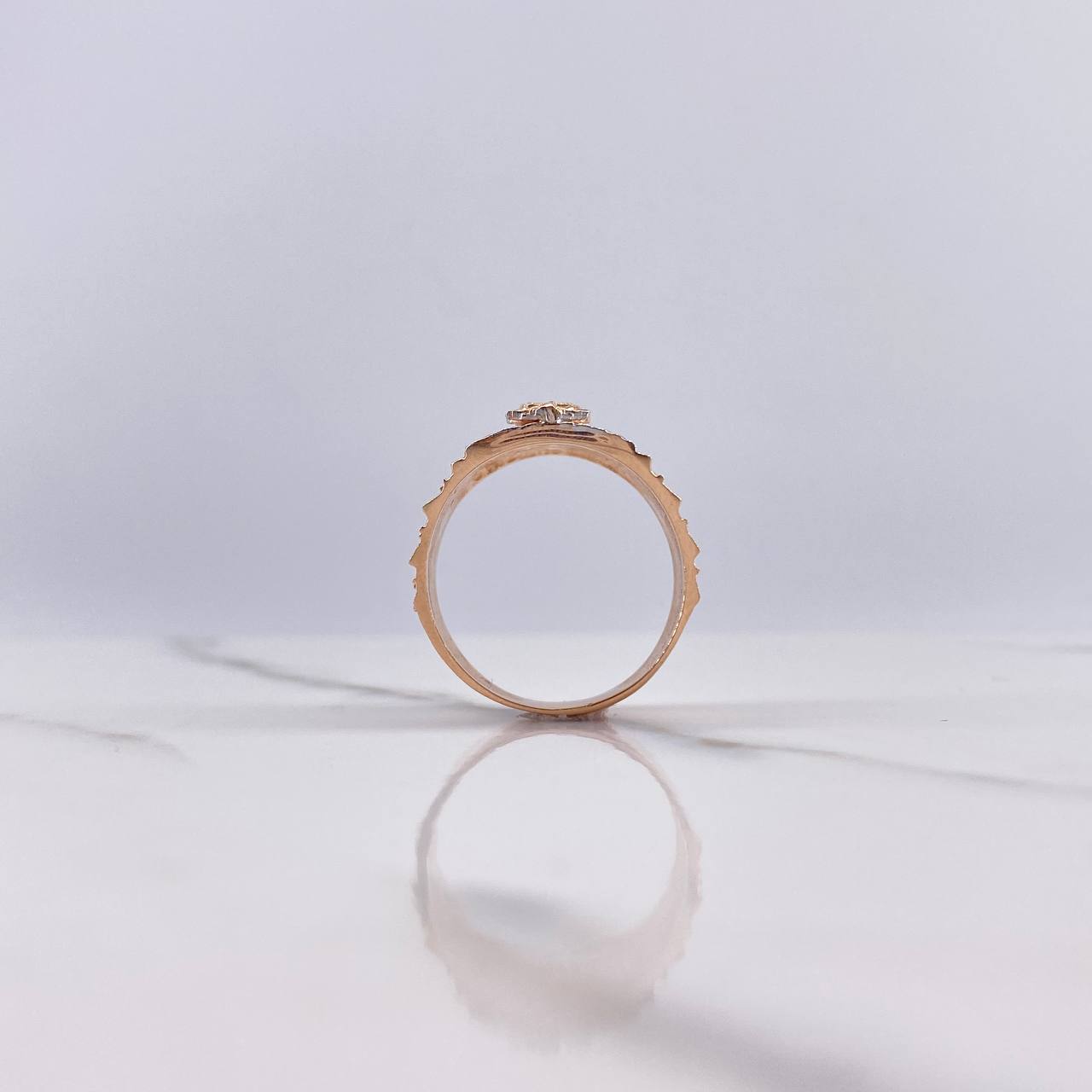 Anillo Virgen de Guadalupe 8.95gr / T9 3/4 / Circones Azules Fucsias Dos Oros Blanco Rosa $