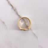 Anillo Ancla 8.5gr / T9 3/4 / Circones Blancos Dos Oros Amarillo Blanco $