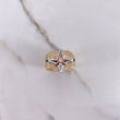 Anillo Sello Brujula 9.6gr / T11 / Circon Blanco Tres Oros $
