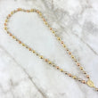 Rosario Virgen Milagrosa 28.8gr / 60cm / 8-7mm Bolas Lisas Tres Oros