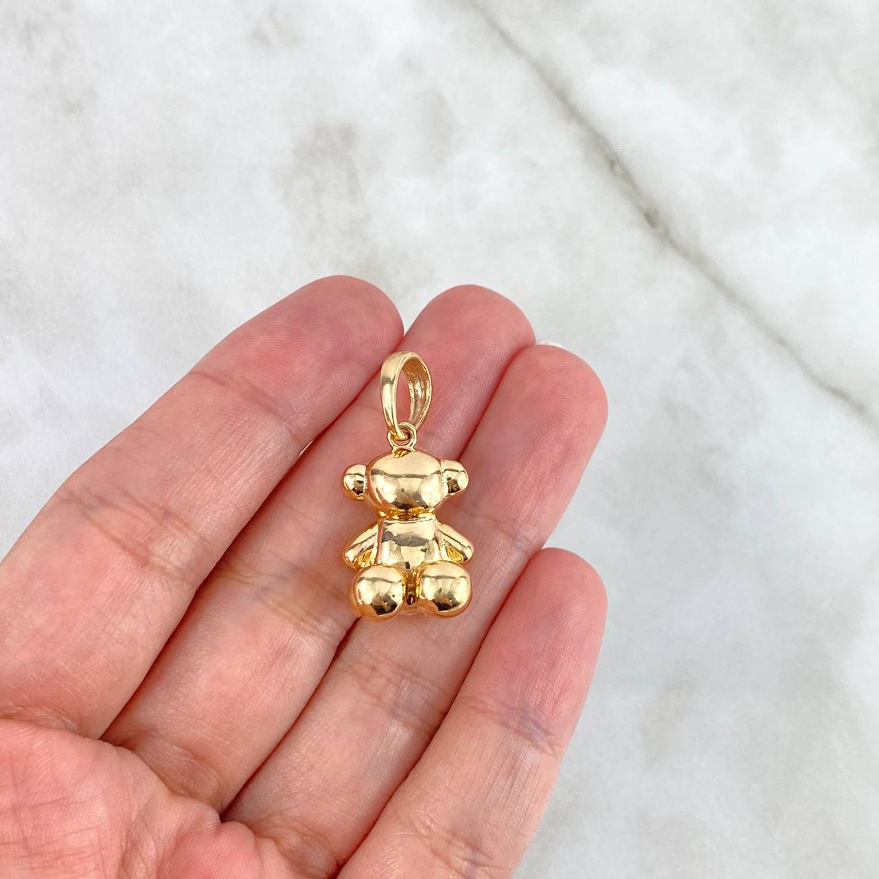 Dije Oso 7.2gr / 3cm / Liso Oro Amarillo *