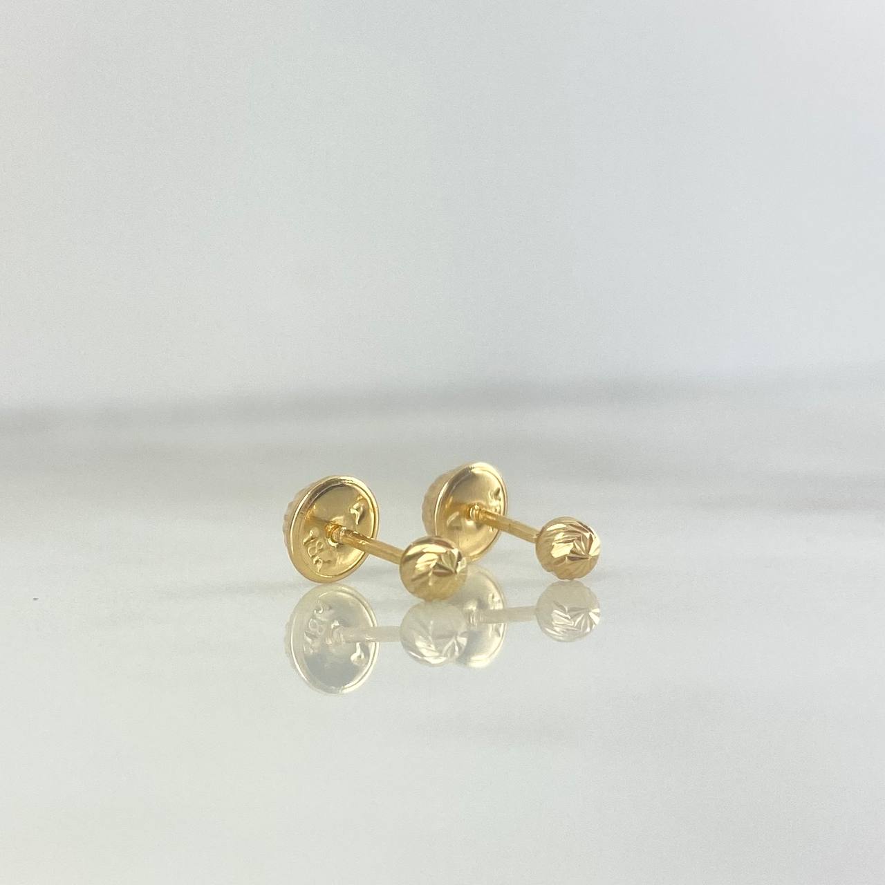 Topos Bola 3mm 0,55gr / Diamantada Oro Amarillo &