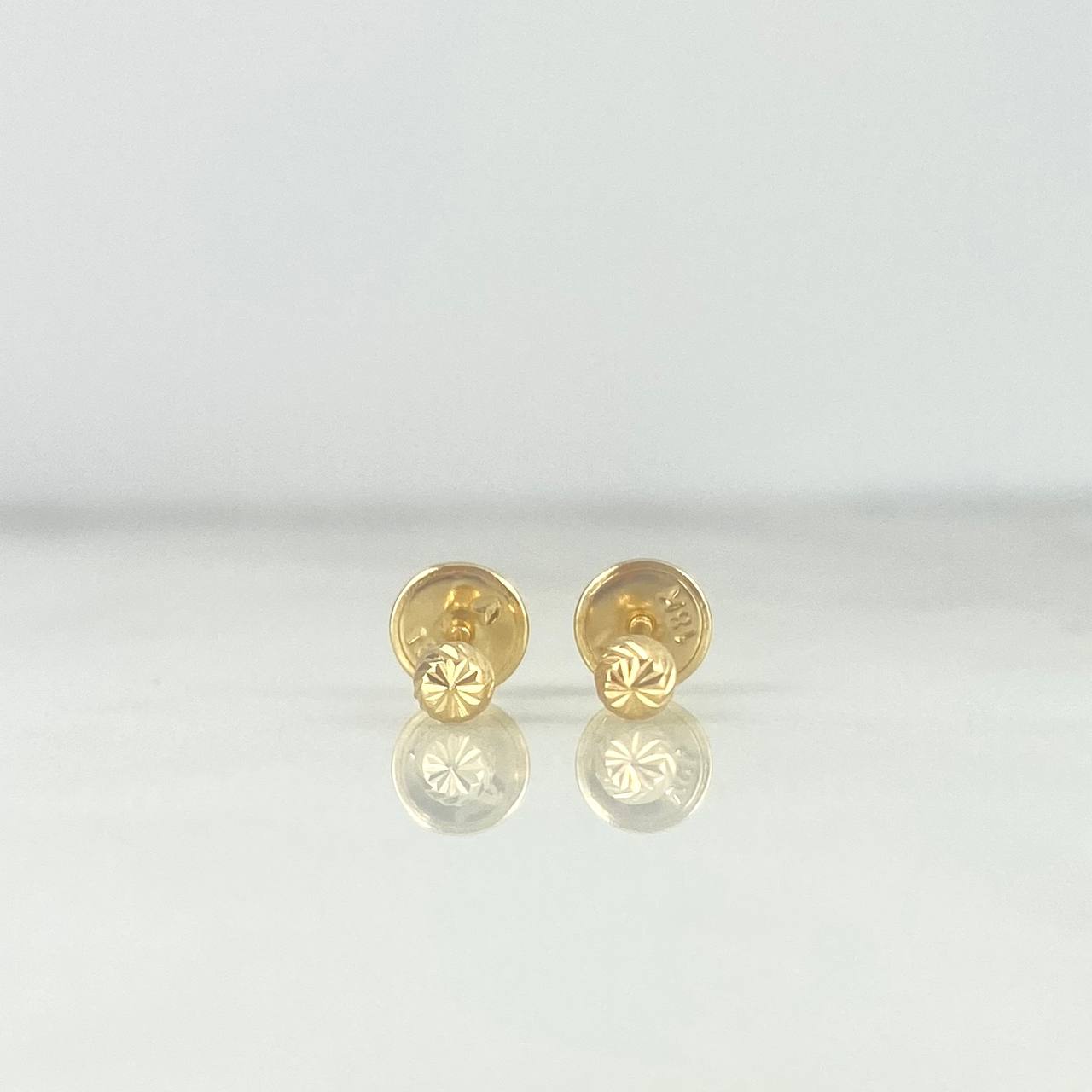 Topos Bola 3mm 0,55gr / Diamantada Oro Amarillo &