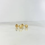 Topos Bola Diamantada 0.65gr / 5mm Oro Amarillo