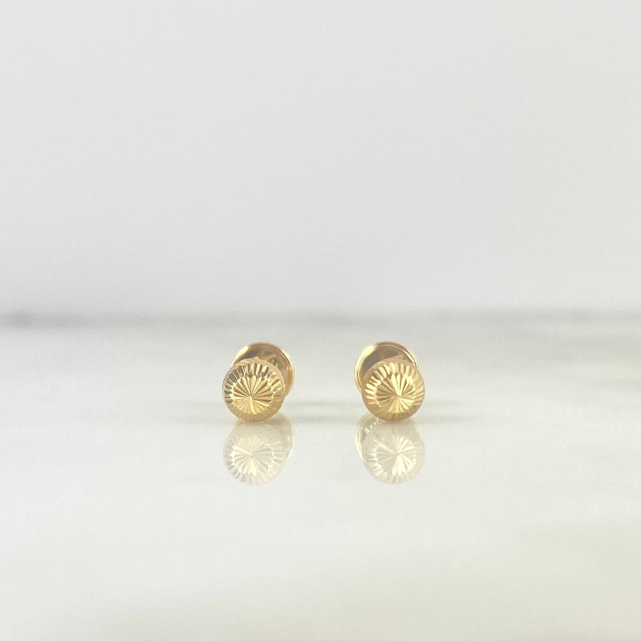 Topos Bola 0.65gr / 5mm Diamantada Oro Amarillo 18K *