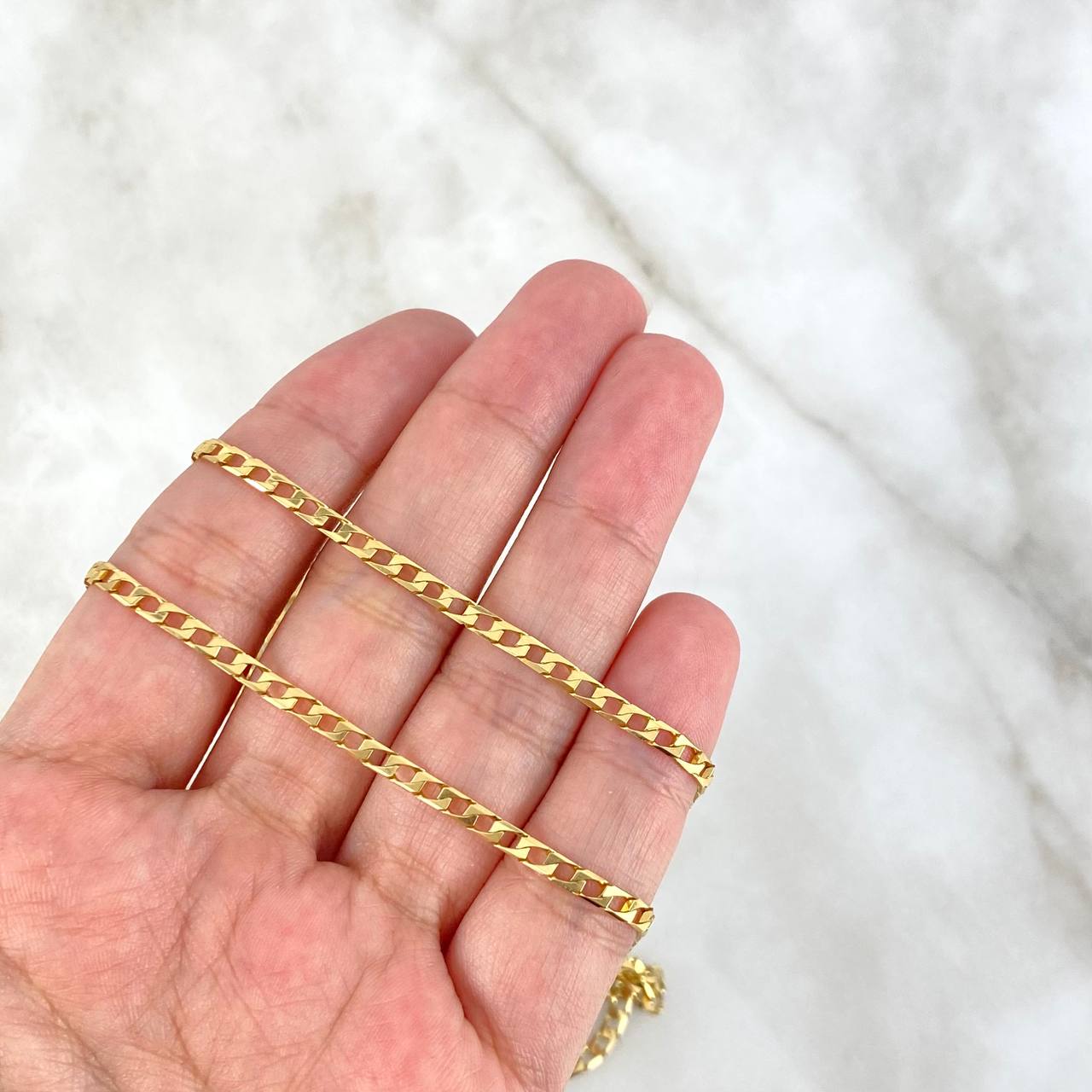 Cadena Panzer 9.65gr / 60cm / 2.7mm Oro Amarillo +1