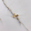 Topos Estrellas Seis Puntas 0.6gr / Circon Blanco Oro Amarillo $