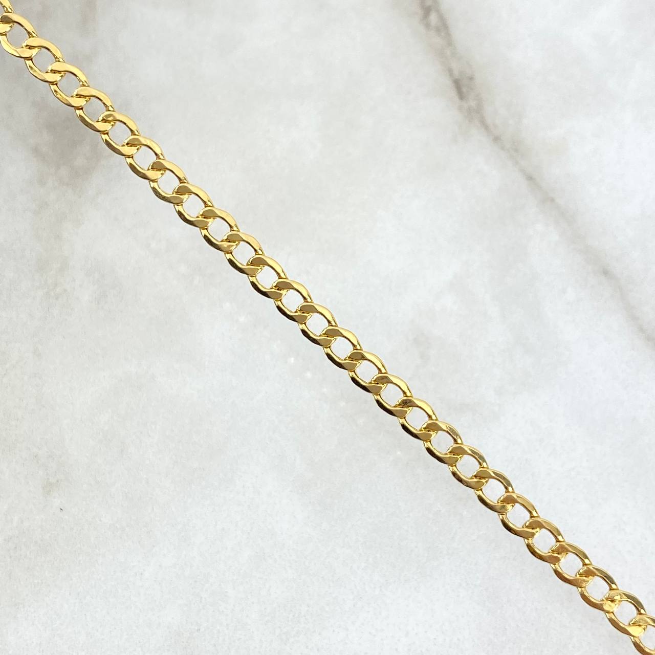 Cadena Cubana 6.15gr / 60cm / 3.5mm Oro Amarillo +0