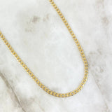 Cadena Cubana 6.15gr / 60cm / 3.5mm Oro Amarillo +0