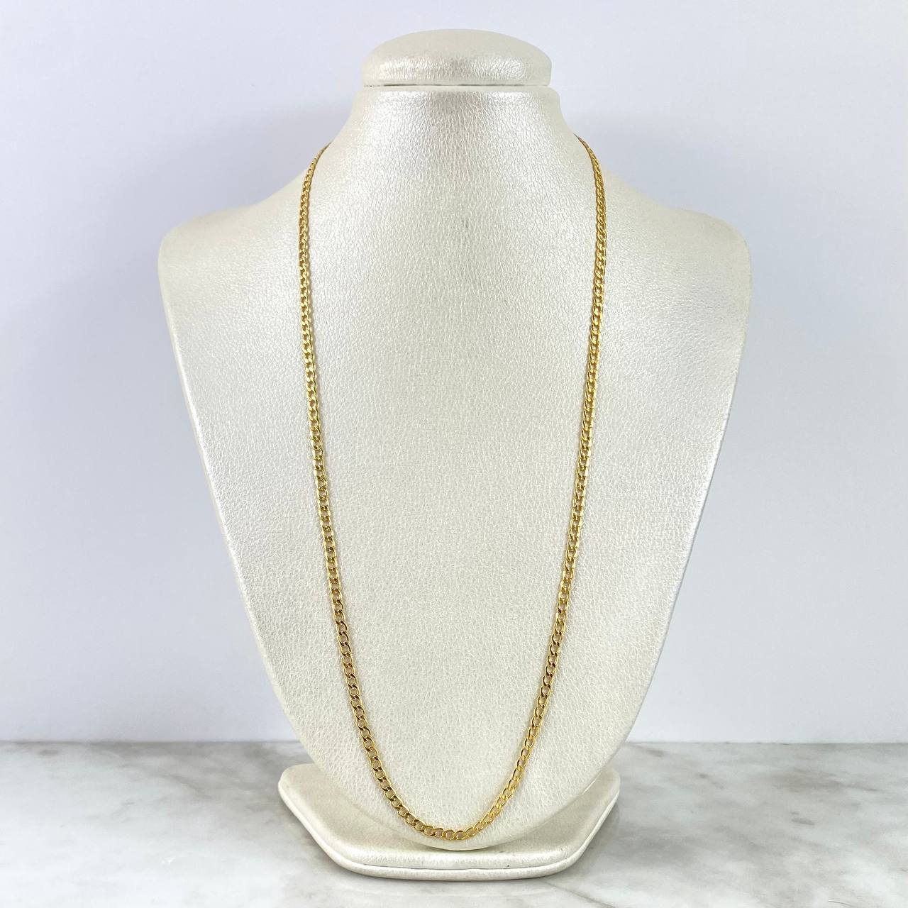 Cadena Cubana 6.15gr / 60cm / 3.5mm Oro Amarillo +0