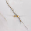 Topos Trio De Bolas 0.7gr / Circon Blanco Oro Amarillo $